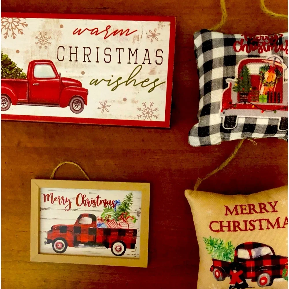Clearance bundle w/2nd item for $4.99 shipping 4 pieces 2 smallhanging 2 wooden